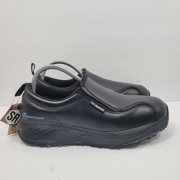 Nautilus Women's Black Slip Resistant Work Shoes N5064 US Size 9.5 NWT - Picture 1 of 8